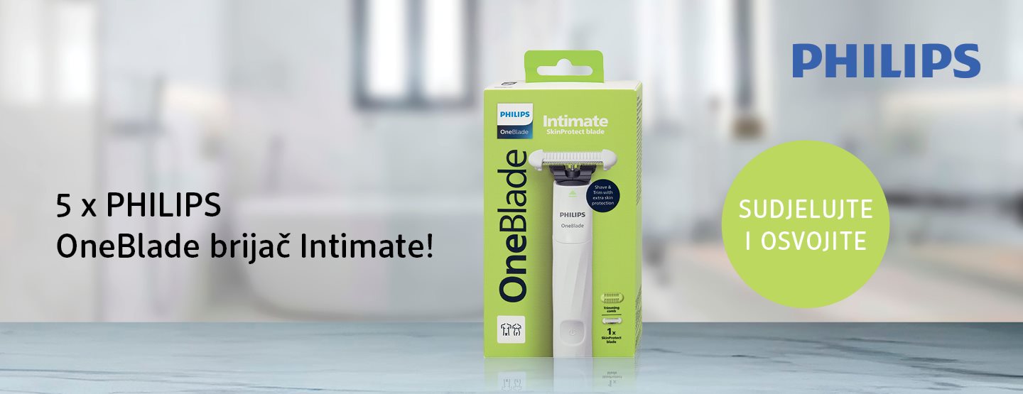 Osvojite PHILIPS OneBlade Intimate brijač!