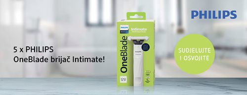 Osvojite PHILIPS OneBlade Intimate brijač!